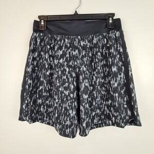Under Armour UA Launch Elite Running Print Shorts Mens Small Black Drawstring